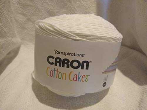 Caron Cotton Cakes Self Striping Yarn 530 yd/485 m 8.8 oz/250 g (White)
