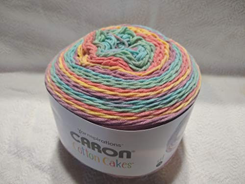 Caron Cotton Cakes Self Striping Yarn 530 yd/485 m 8.8 oz/250 g (Fruit Tropics)