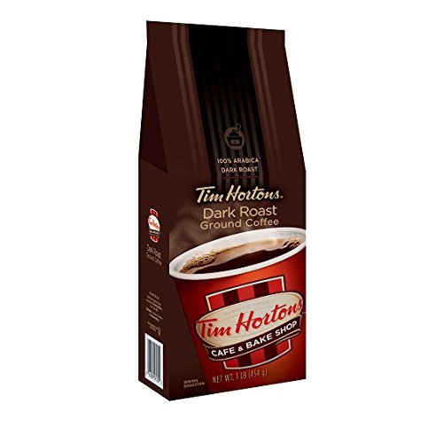 Tim Horton's 100% Arabica Dark Roast, Ground Coffee, 12 Ounce