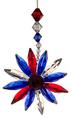 Ganz Crystal Expressions 5 Inches Patriotic Hanging Floral Burst Ornament