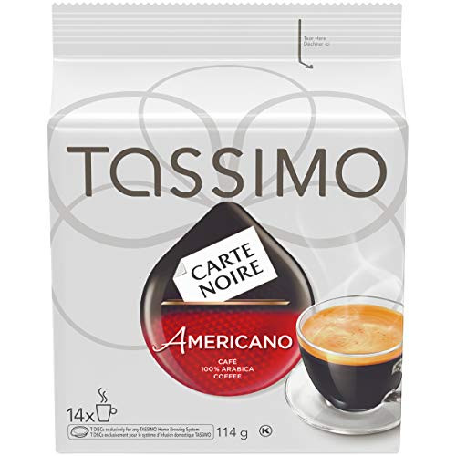 Tassimo Carte Noire Americano Coffee, Single Serve T-Discs, 14 T-Discs, 114G