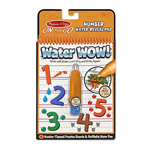 Melissa & Doug On the Go Water Wow! Reusable Water-Reveal Activity Pad - Numbers Melissa & Doug On the Go Water Wow! Reusable Water-Reveal Activity Pad - Numbers