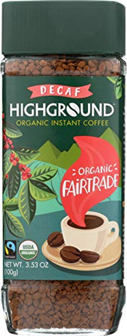 Highground Organic Instant Decaf Coffee, 3.53 Ounce