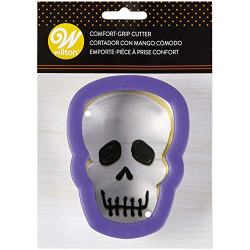 Wilton Comfort Grip Purple Skull Metal Cookie Cutter Wilton Comfort Grip Purple Skull Metal Cookie Cutter