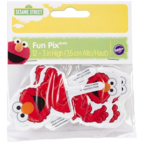 Wilton Fun Pix, Elmo, 12-Pack