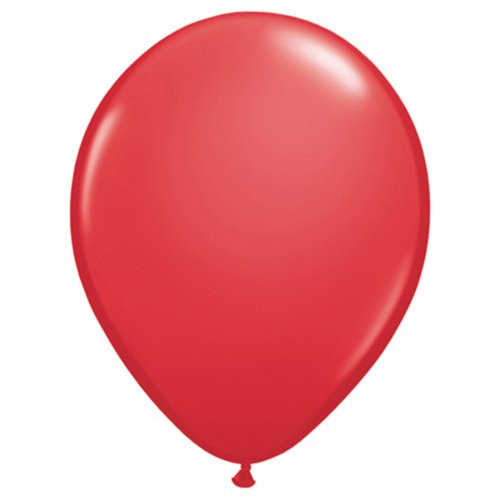 Qualatex Latex Balloons, 5", Red