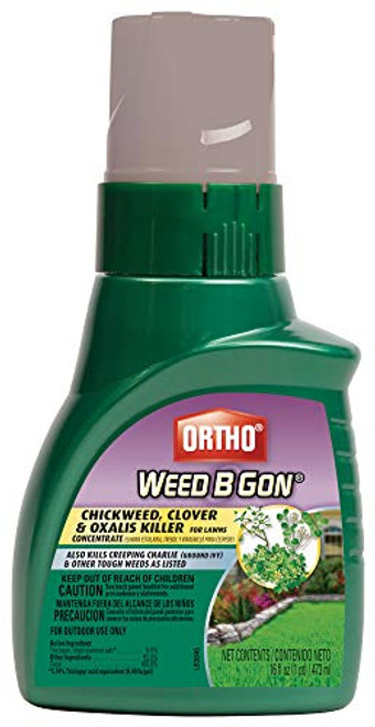 Ortho Weed B Gon Chickweed, Clover & Oxalis Killer for Lawns Concentrate, 16 oz.