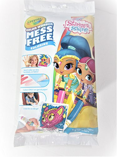 Shimmer And Shine Crayola Color Wonder, 15 Coloring Pages, 3 Markers