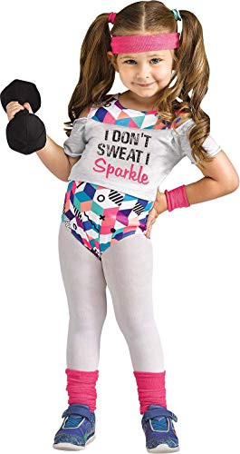 Fun World Girls' Toddler Li'l Fit Miss, Multi, Large 3T-4T