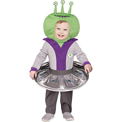 Fun World Kids' Toddler Li'l Alien, Multi, Large 3T-4T