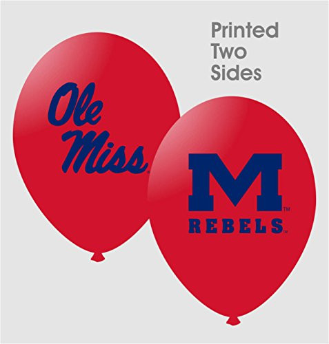 Westrick Mississippi Rebels 11" Balloons - 10/pkg.