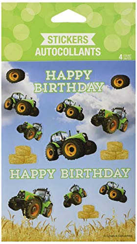 Creative Converting Tractor Time Sticker Party Favors (4 Sheets)