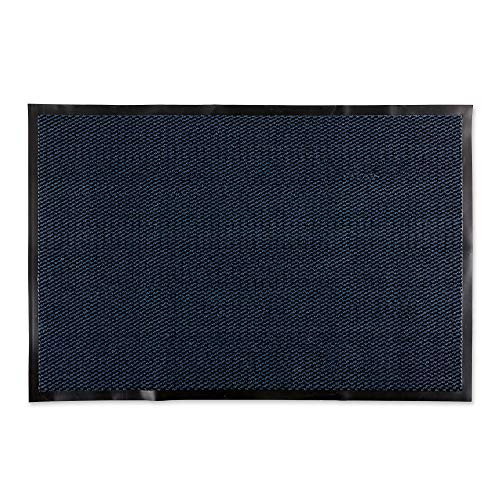 DII 5833 Walk Off Utility Doormat, Durable, Non-Slip PVC Backing for Home or Commercial Use, Pet Friendly, Low Profile, 30x48, Blue