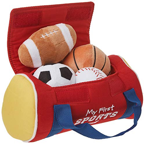 Baby GUND My First Sports Bag Stuffed Plush Playset, 5 Piece, 8"