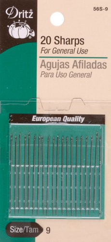 Dritz 56S-7 Sharps Hand Needles, Size 7 (20-Count)