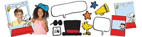 Eureka's Back to School Peanuts School Selfie Class Room Decorations,17 pc.