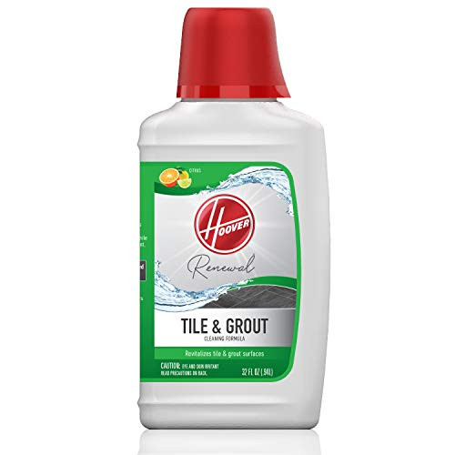 Hoover Renewal Tile and Grout Floor Cleaner, Concentrated Cleaning Solution for FloorMate Machines, 32oz Formula, AH30433, White
