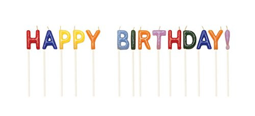 Creative Converting Pick Letter Sets Birthday Cake Candles, One Size, Assorted