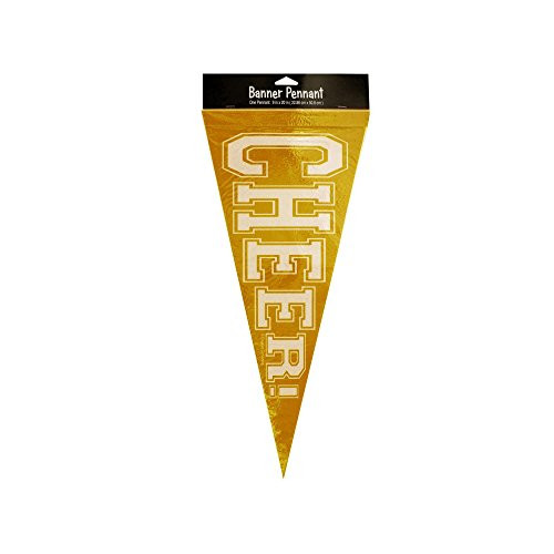 Kole Imports Yellow Cheer Pennant Banner