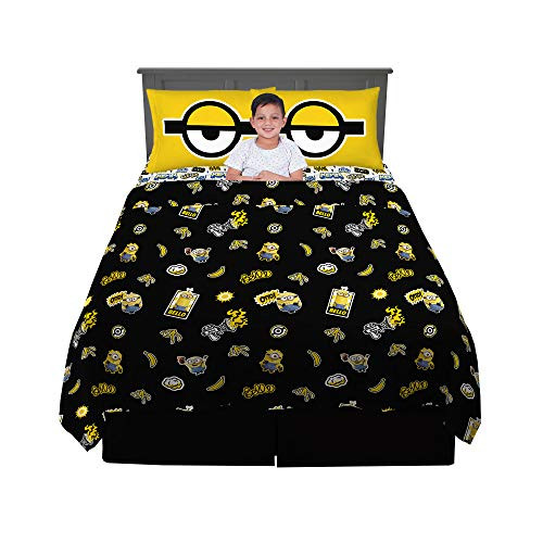 Franco Kids Bedding Super Soft Sheet Set, 4 Piece Full Size, Despicable Me Minions