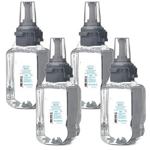 PROVON Clear & Mild Foam Handwash, Fragrance Free, EcoLogo Certified, 700 mL Foam Hand Soap Refill for PROVON ADX-7 Push-Style Dispenser (Pack of 4) - 8721-04