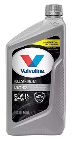 Valvoline Advanced Full Synthetic SAE 0W-16 Motor Oil 1 QT