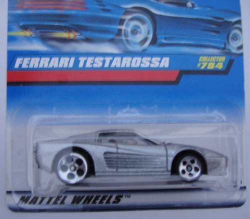 HOT WHEELS SILVER FERRARI TESTAROSSA #784 5 DOT HOT WHEELS SILVER FERRARI TESTAROSSA #784 5 DOT