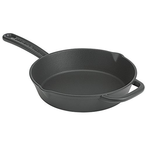 Emeril Lagasse 62981 Pre-Seasoned Cast Iron Skillet, 10", Black