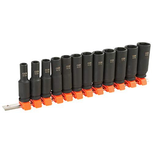 OEM TOOLS 25588 12 Piece 3/8 Inch Drive Deep Impact Socket Set (Metric)
