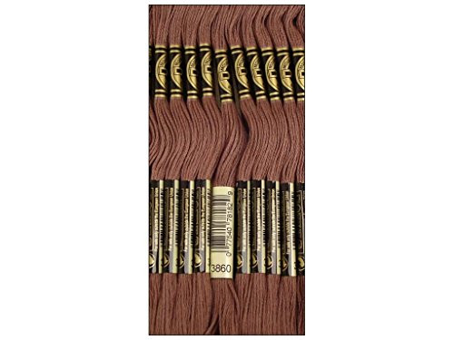 DMC Thread 6-Strand Embroidery Cotton 8.7 Yards Cocoa 117-3860 (12-Pack)