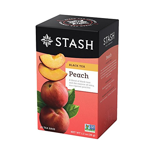 Stash Tea Peach Black Tea, 20 Count