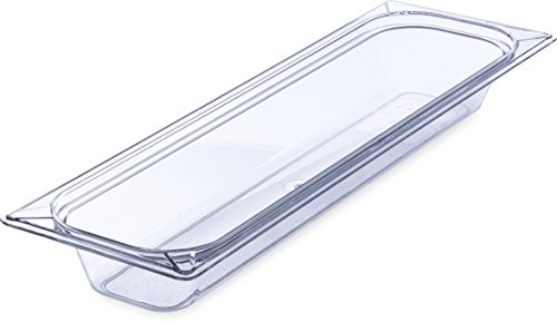 Carlisle 10240B07 StorPlus Half Size Food Pan, Polycarbonate, 2.5" Deep, Clear