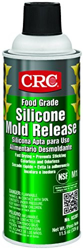 CRC 03301 Food Grade Silicone Mold Release, (Net Weight: 11.5 oz.) 16oz Aerosol Spray,Clear
