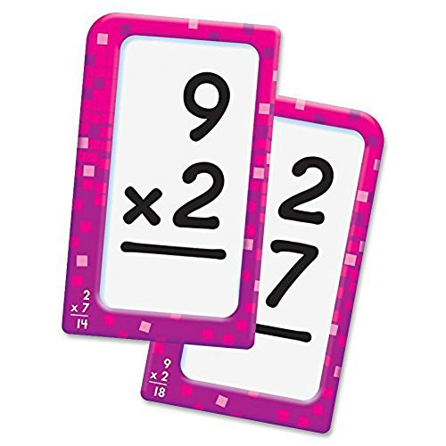 Trend Enterprises T23006 Multiplication Flash Cards, 3-1/8"x5-1/4, 56CDs, Multi