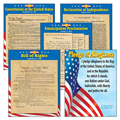 Trend US Documents Learning Chart Combo Pack - Set of 5