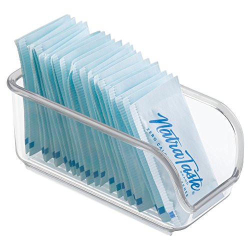 iDesign Linus BPA-Free Plastic Sugar Packet Organizer - 2.25" x 4.5" x 2", Clear
