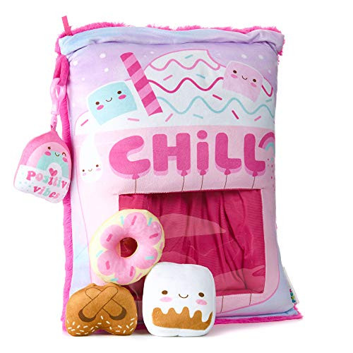 Cuddle Pal 16 Chill Drink Pillow with Three Plush Toys and Clip On Pal Inside - Peek n Pals