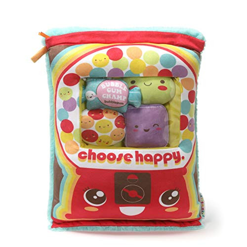 Cuddle Pal 16 Gumball Machine Pillow with Three Plush Toys and Clip On Pal Inside - Peek n Pals