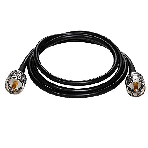 Eagles 6feet rg58 Coax Cable with UHF Male PL259 to UHF Male PL259 connectors for CB/Ham Radio