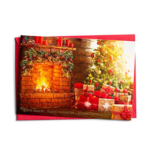 Dayspring Warm Hearts-18 Boxed, KJV Christmas Cards, Multi