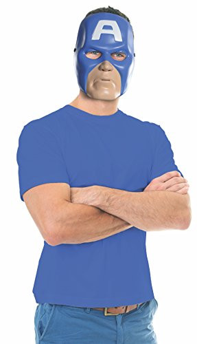 Rubie's Costume Co Unisex-Adults Ben Cooper Captain America Mask, Multi, One Size