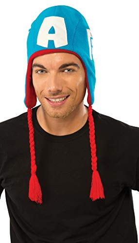 Rubie's Marvel Adult Universe Captain America Fleece Hat, Multi, One Size