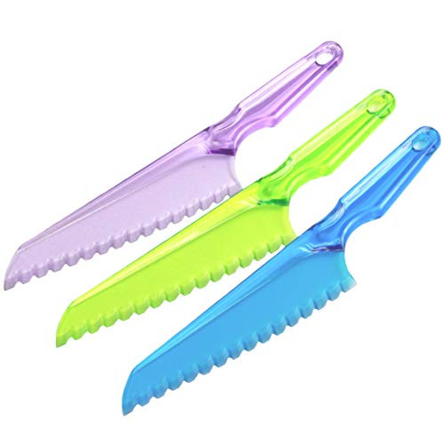 Chef Craft 21697 Lettuce Knife, Plastic, Assorted, Pink/Green/Blue