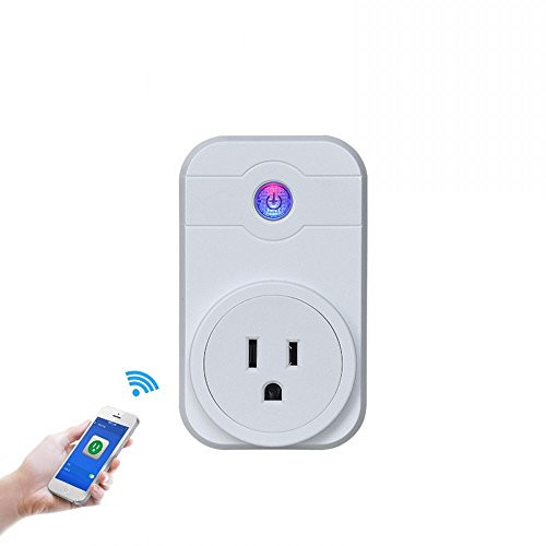 Wallner Wifi Smart Plug socket Wireless and Controlled your cellphone from Anywhere, Compatible with Alexa (Plug)
