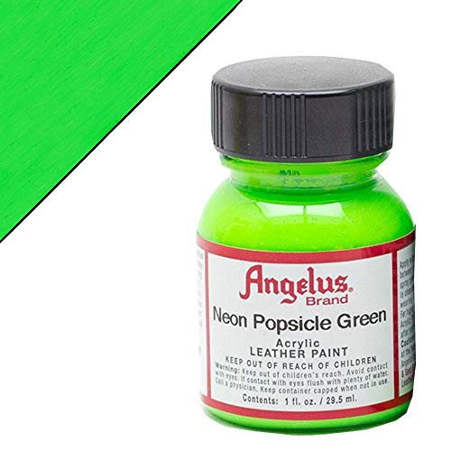 Angelus Leather Paint 1 Oz Neon Popsicle Grn