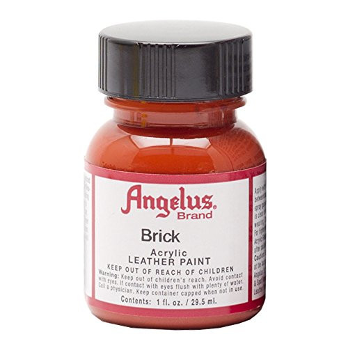 Angelus Leather Paint, Brick, 4 Ounce jar (720-04-093) Angelus Leather Paint, Brick, 4 Ounce jar (720-04-093)