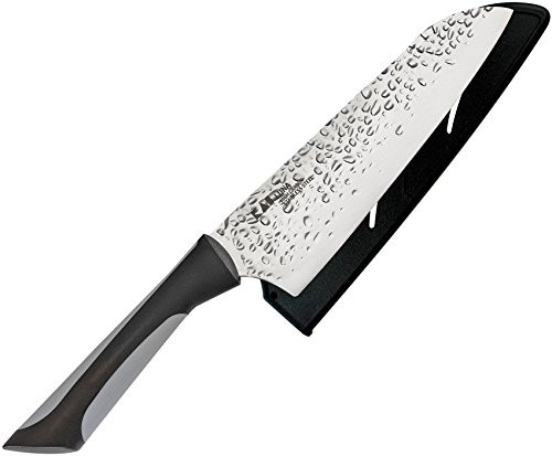 Kai Luna 7 Inch Santoku Knife with Sheath and Soft-Grip Handle