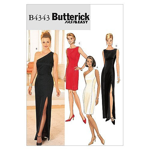 BUTTERICK PATTERNS B4343 Misses/Misses' Petite Lined Dress, Size 14-16-18