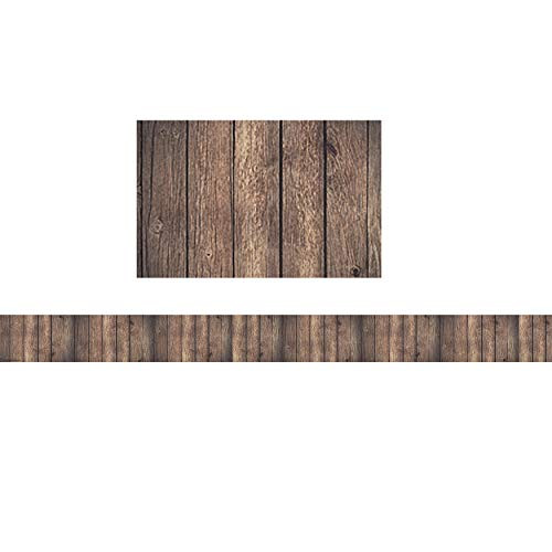 Teacher Created Resources Dark Wood Straight Border Trim (TCR3459)