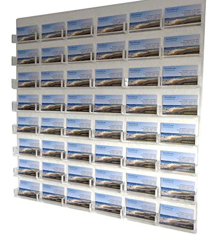 Source One 48-Pocket Wall Mount Business Card Holder (All Clear)